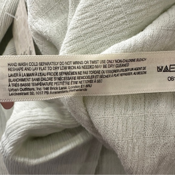 Free People Soleil Set Mineral Sea Two-Piece Long Sleeve & Mini Skirt Size L - Picture 10 of 16